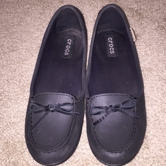 CROCS Shoes - Crocs size 9 black flats